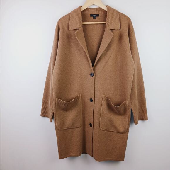 J.Crew Women's SZ S Collared Sweater-Jacket NWOT - Picture 3 of 8